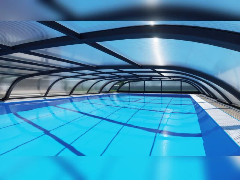 Albixon Pool-Überdachung Dallas B, Silber - Image 4