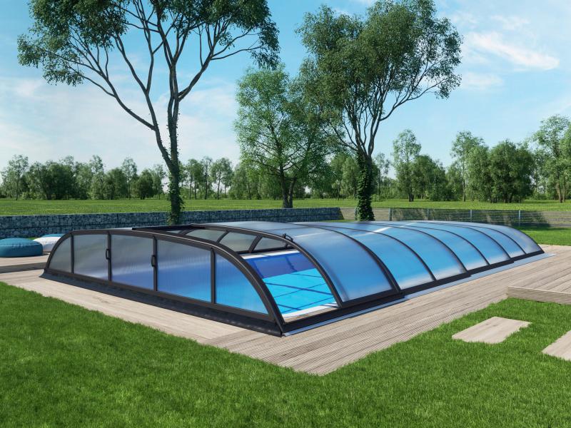 Albixon Pool-Überdachung Dallas B, Silber - Image 5