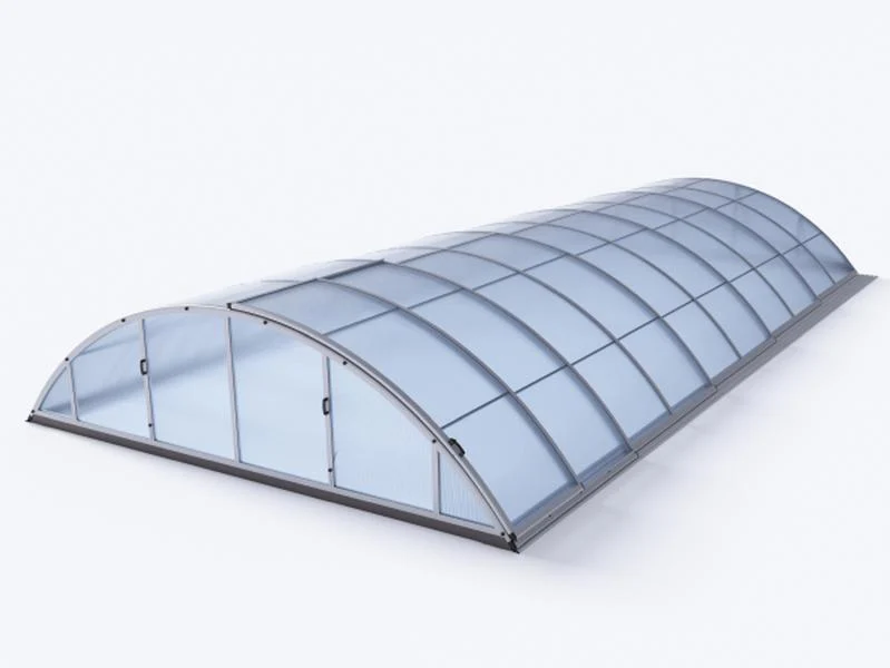 Albixon Pool-Überdachung KLASIK C, Silber - Image 4