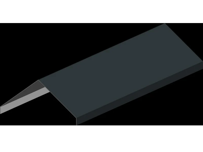 Aluminium Firstabdeckung Typ 6 200 cm - 1 Stück - Image 2
