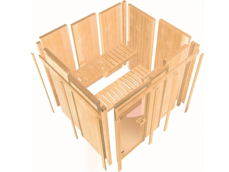 Amelia 3 - Karibu Sauna ohne Ofen - mit Dachkranz - - Image 8