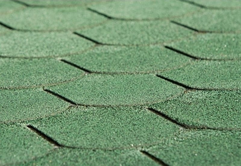 Bitumen-Dachschindeln Biberschwanz vintage grün 19 Pakete - Image 2