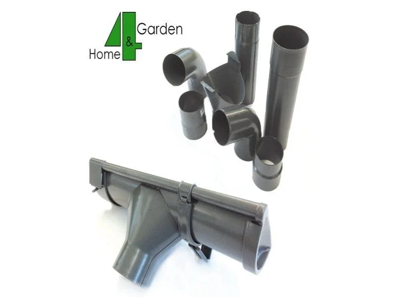 Dachrinnen Set RG 100 dunkelgrau 4 x 600 cm Walmdächer - Image 3
