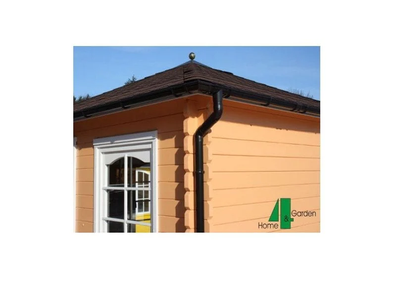 Dachrinnen Set RG 80 braun 300 cm Satteldachverlängerung - Image 2