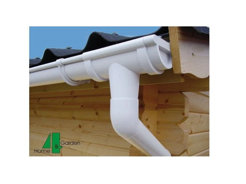 Dachrinnen Set RG 80 weiß 300cm Satteldachverlängerung - Image 2
