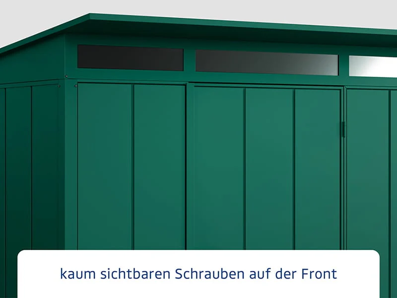 Ecostar Gerätehaus Elegant-P,Typ 1, Moosgrün, 1 flg - Image 4