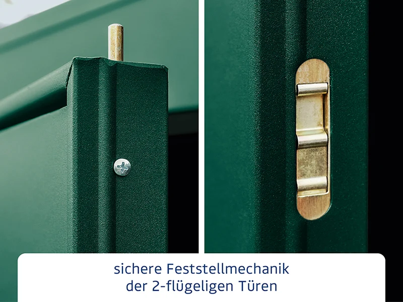 Ecostar Gerätehaus Elegant-P,Typ 1, Moosgrün, 1 flg - Image 5
