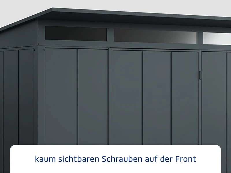 Ecostar Gerätehaus Elegant-P,Typ 2, Anthrazitgrau, 1 flg - Image 4