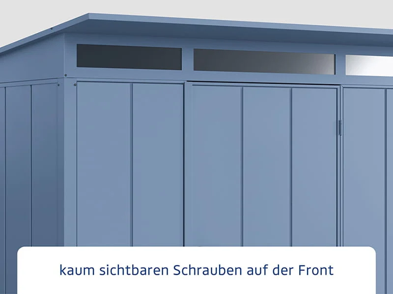 Ecostar Gerätehaus Elegant-P,Typ 2, Taubenblau, 1 flg - Image 4
