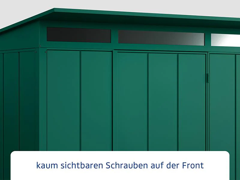 Ecostar Gerätehaus Elegant-P,Typ 3, Moosgrün, 1 flg - Image 4