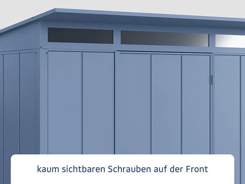 Ecostar Gerätehaus Elegant-P,Typ 3, Taubenblau, 1 flg - Image 4