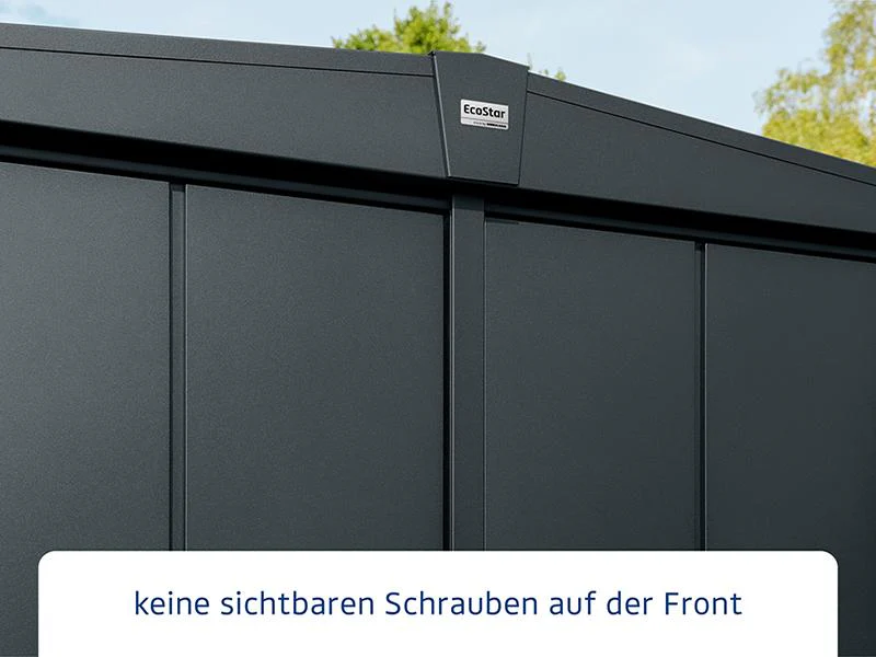 Ecostar Gerätehaus Elegant-S,Typ 1, Anthrazitgrau, 1 flg - Image 4