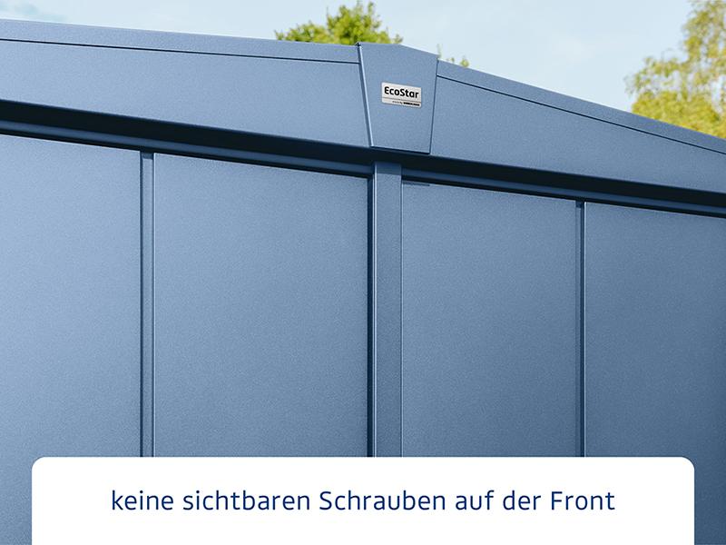 Ecostar Gerätehaus Elegant-S,Typ 1, Taubenblau, 1 flg - Image 4