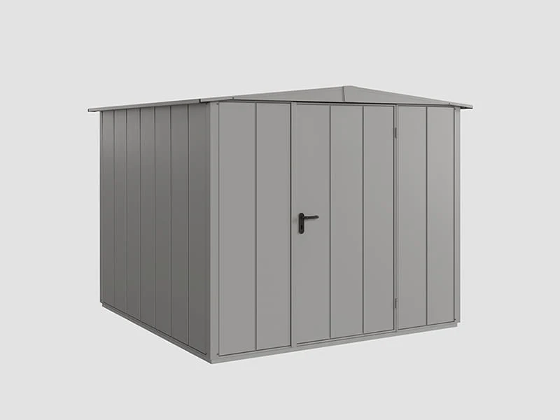 Ecostar Gerätehaus Elegant-S,Typ 2, Grau Aluminum, 1 flg