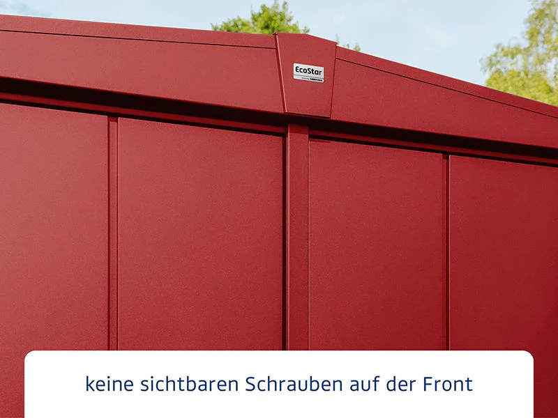 Ecostar Gerätehaus Elegant-S,Typ 2, Purpurrot, 1 flg - Image 4