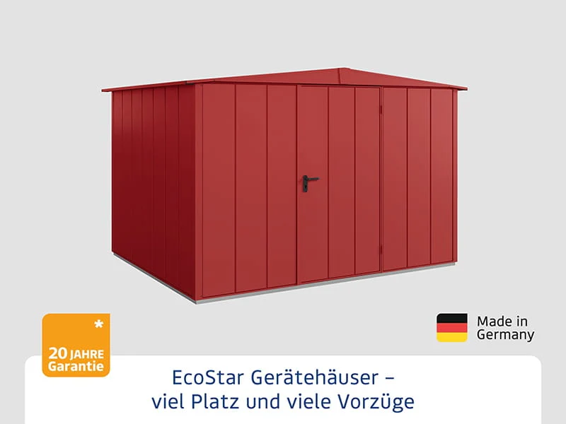 Ecostar Gerätehaus Elegant-S,Typ 3, Purpurrot, 1 flg - Image 3