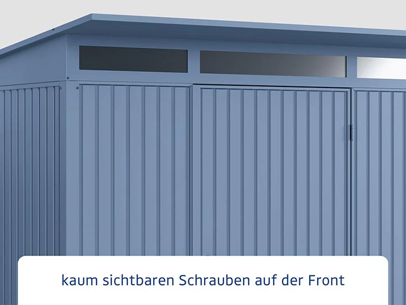 Ecostar Gerätehaus Trend-P,Typ 1, Taubenblau, 1 flg - Image 4
