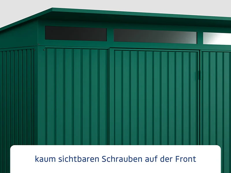 Ecostar Gerätehaus Trend-P,Typ 2, Moosgrün, 2 flg - Image 4