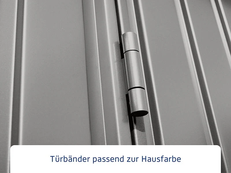 Ecostar Gerätehaus Trend-P,Typ 3, Grau Aluminum, 2 flg - Image 5