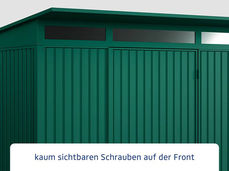 Ecostar Gerätehaus Trend-P,Typ 3, Moosgrün, 2 flg - Image 4