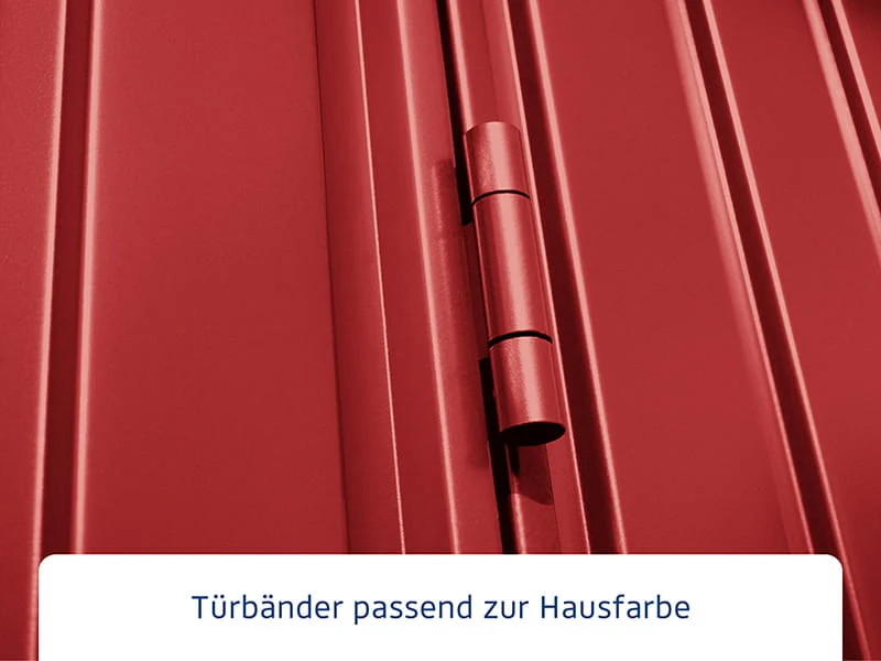 Ecostar Gerätehaus Trend-P,Typ 3, Purpurrot, 1 flg - Image 5