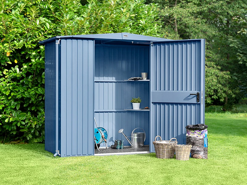 Ecostar Gerätehaus Trend-S,Typ 1, Taubenblau, 1 flg - Image 2
