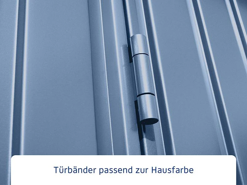 Ecostar Gerätehaus Trend-S,Typ 1, Taubenblau, 1 flg - Image 5