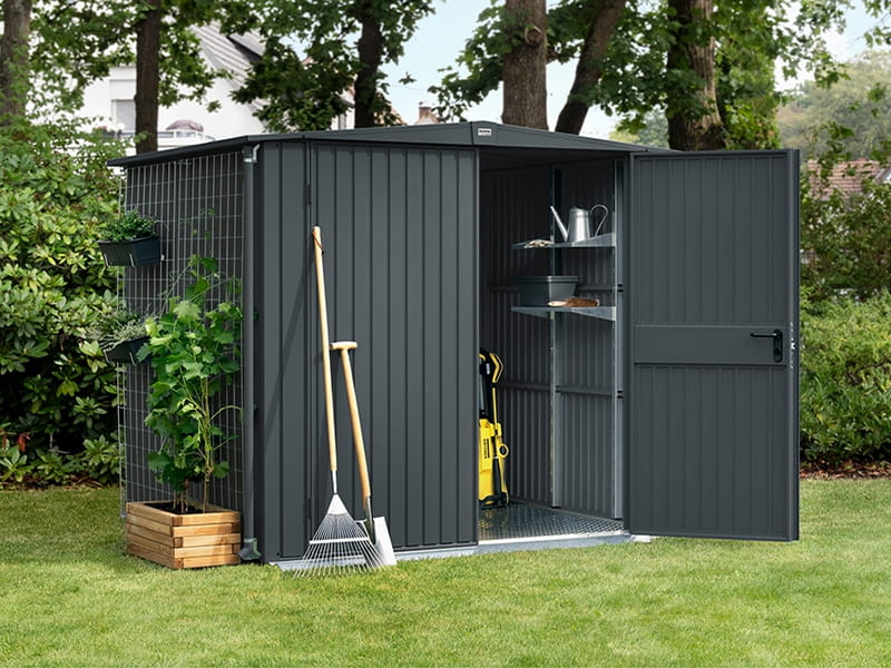 Ecostar Gerätehaus Trend-S,Typ 2, Anthrazitgrau, 2 flg - Image 2