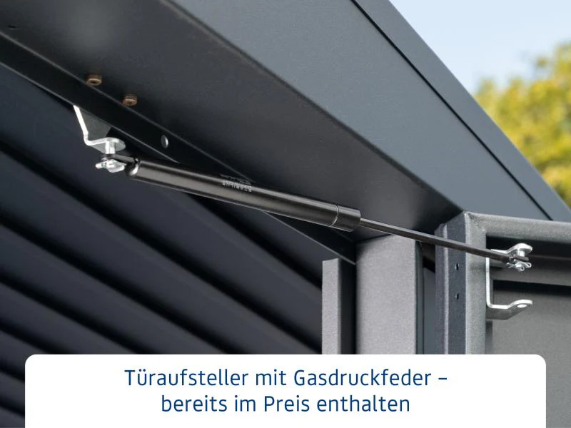 Ecostar Gerätehaus Trend-S,Typ 2, Moosgrün, 1 flg - Image 10
