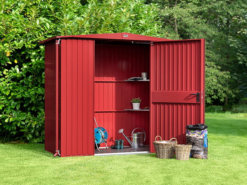 Ecostar Gerätehaus Trend-S,Typ 2, Purpurrot, 1 flg - Image 2