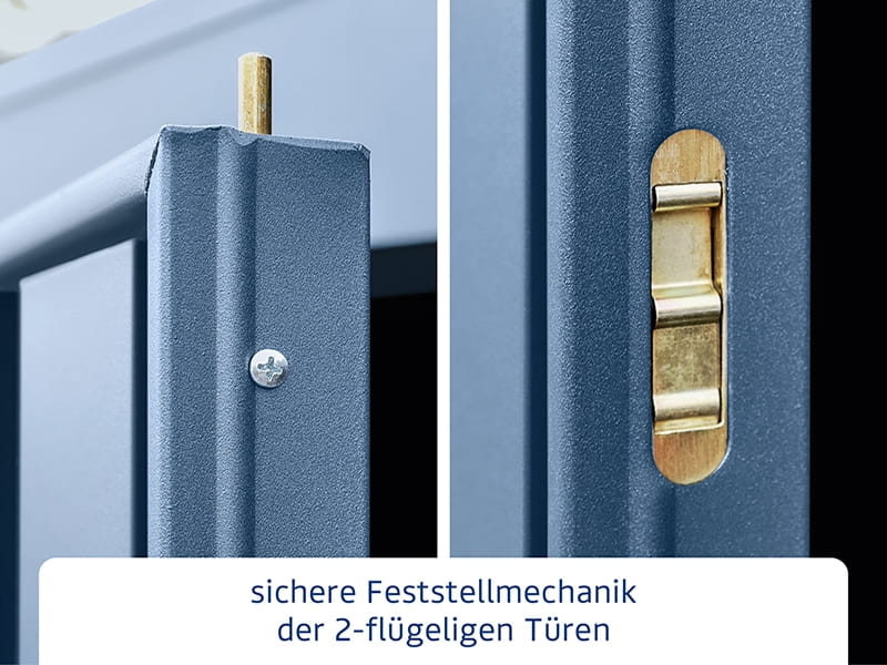 Ecostar Gerätehaus Trend-S,Typ 2, Taubenblau, 2 flg - Image 6