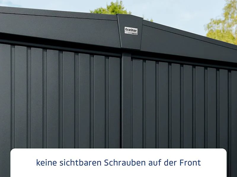Ecostar Gerätehaus Trend-S,Typ 3, Anthrazitgrau, 1 flg - Image 4