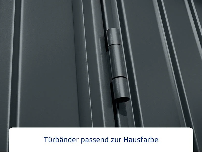 Ecostar Gerätehaus Trend-S,Typ 3, Anthrazitgrau, 2 flg - Image 7