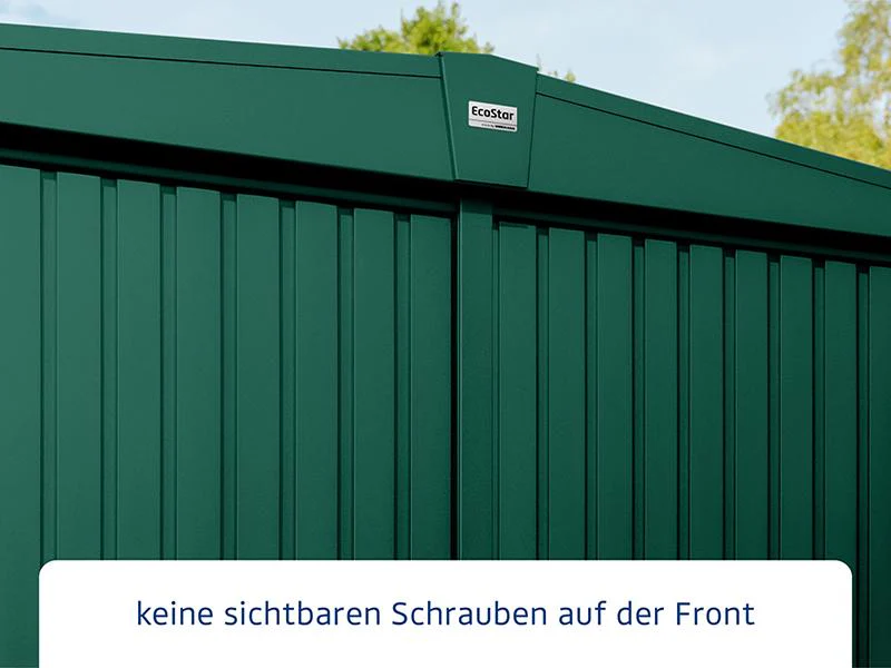 Ecostar Gerätehaus Trend-S,Typ 3, Moosgrün, 1 flg - Image 4