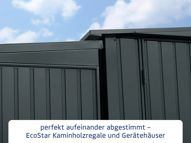 EcoStar Kaminholzregal ,TREND-V,TYP1, Anthrazitgrau - Image 6