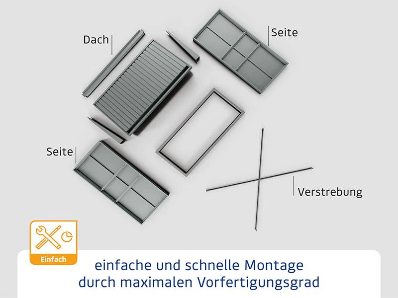 EcoStar Kaminholzregal ,TREND-V,TYP1, Moosgrün - Image 8