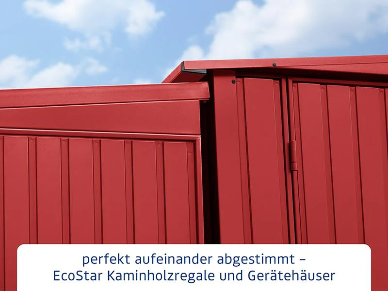 EcoStar Kaminholzregal ,TREND-V,TYP2, Purpurrot - Image 6
