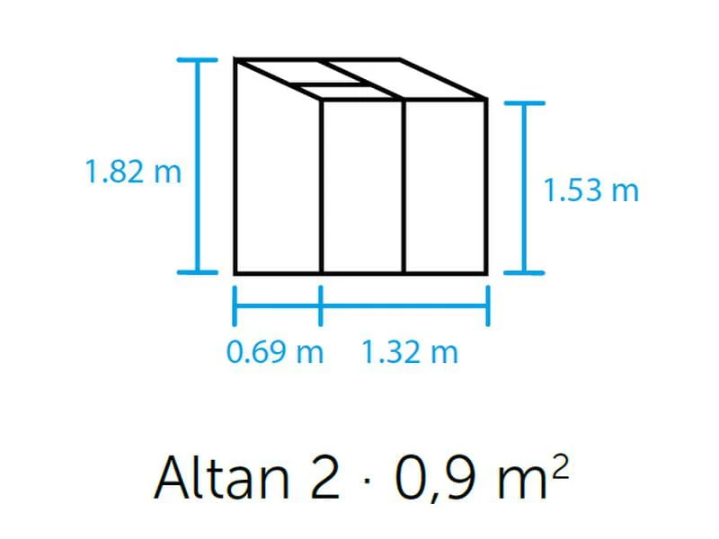 Halls Gewächshaus Altan 2 Grün Blankglas - Image 2