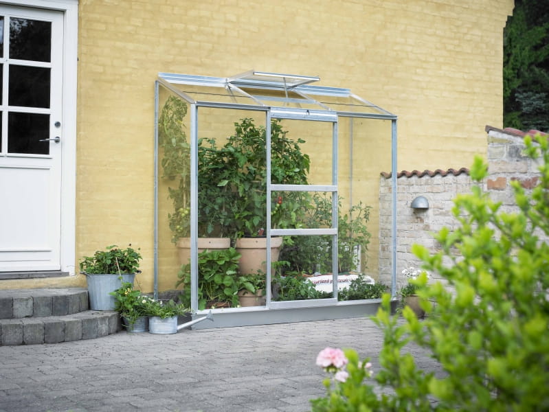 Halls Gewächshaus Altan 3 Alu Blankglas