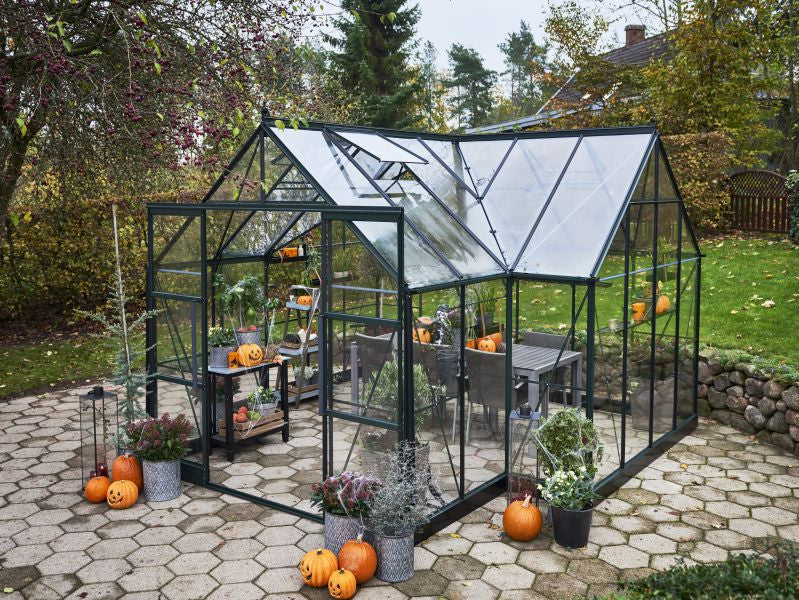 Halls Gewächshaus Garden Room Grün Sicherheitsglas - Image 6