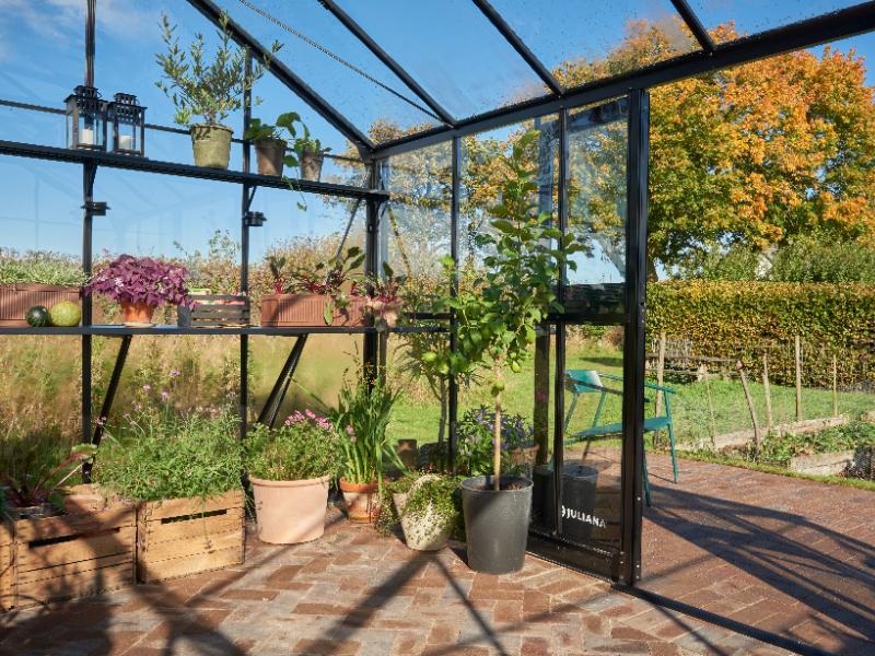 Juliana Gewächshaus Jubii 60 Schwarz 15,1 m² mit 3 mm Sicherheitsglas - Image 5