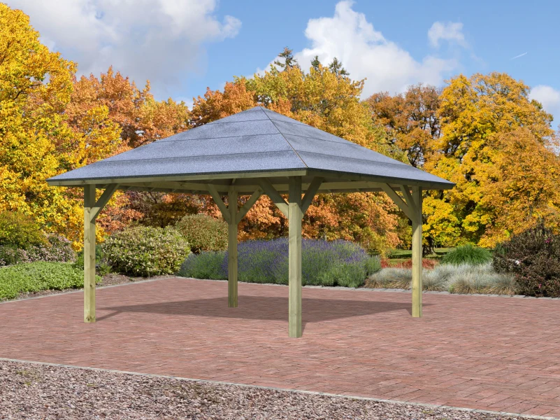 Karibu 4-Eck Pavillon Classic Holm 1 kdi - Image 2