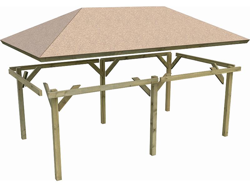 Karibu 4-Eck Pavillon Eco Perida - Image 6