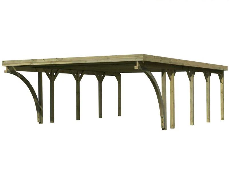 Karibu Carport Classic Doppel 3 mit 2 Einfahrtsbögen kdi - Image 3