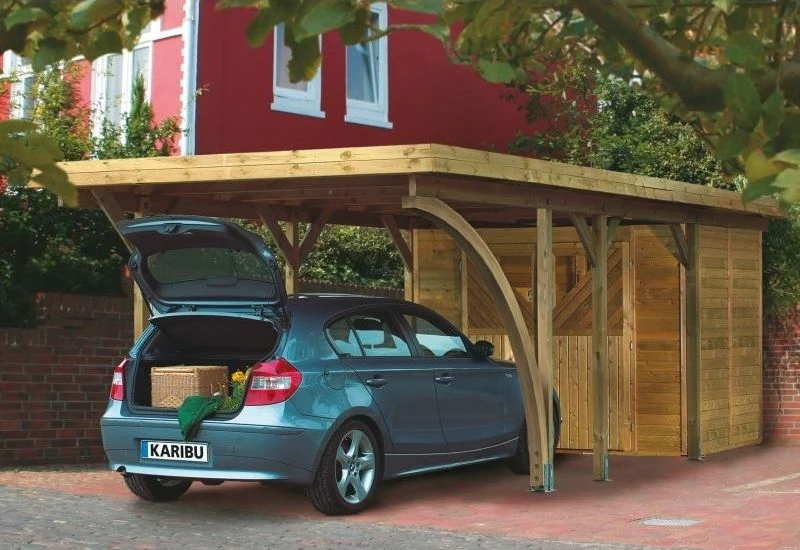 Karibu Carport Classic Einzel 3 mit 2 Einfahrtsbögen kdi - Image 10