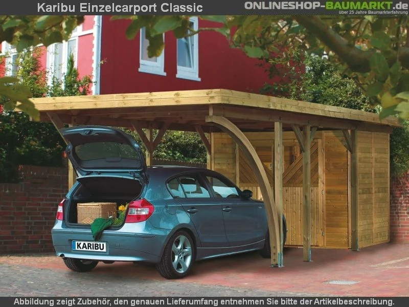 Karibu Carport Classic Einzel 3 mit 2 Einfahrtsbögen kdi - Image 11