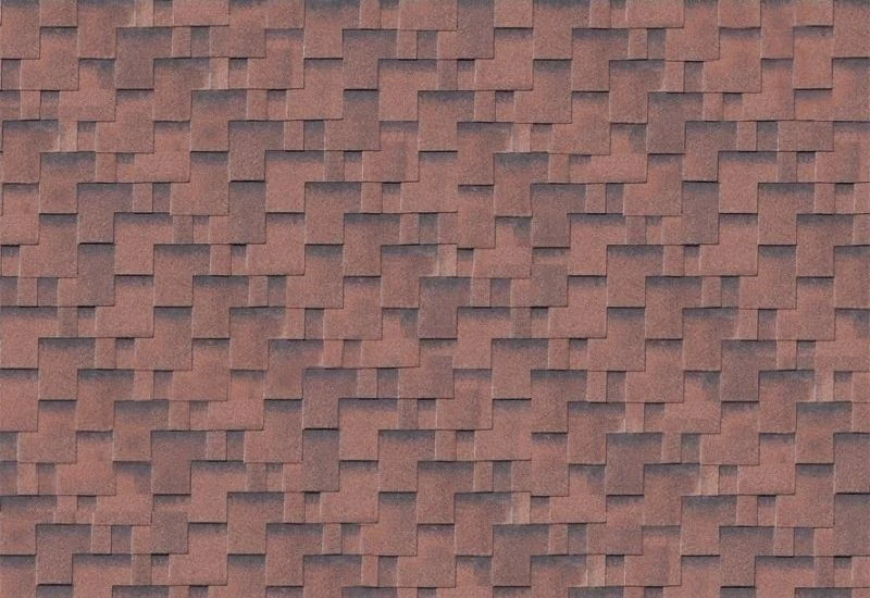 Karibu Dachschindeln Asymetrisch rot geflammt 10 Pakete - Image 2
