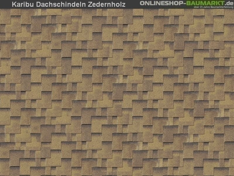 Karibu Dachschindeln Asymetrisch Zedernholz 20 Pakete