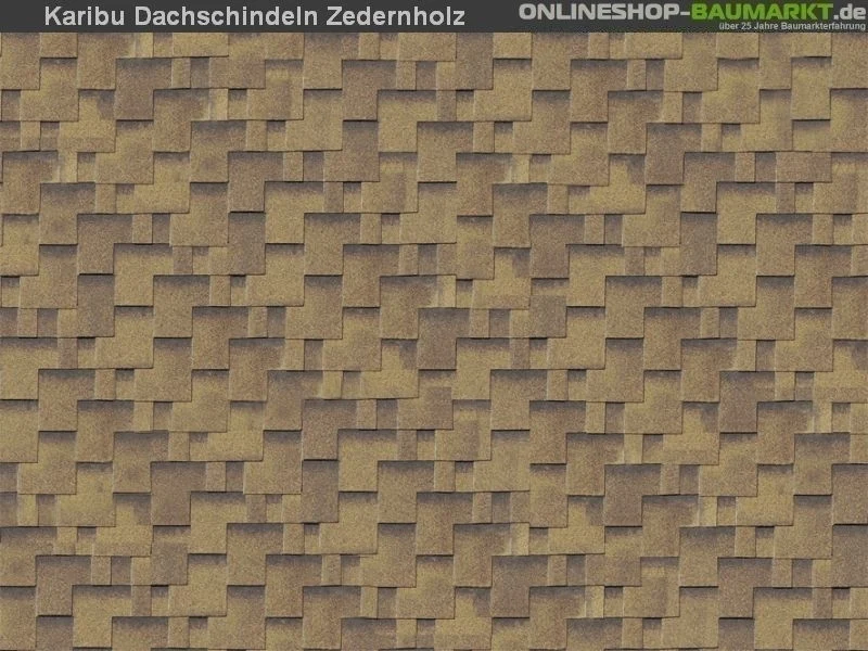Karibu Dachschindeln Asymetrisch Zedernholz 6 Pakete