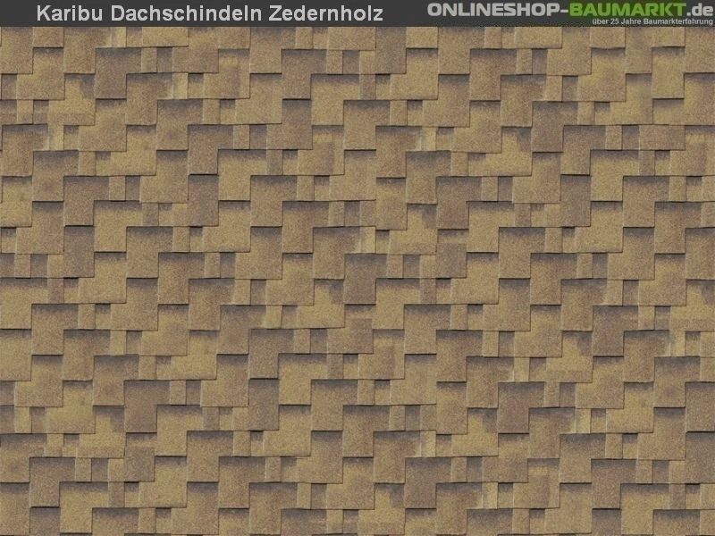 Karibu Dachschindeln Asymetrisch Zedernholz 8 Pakete
